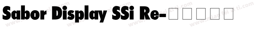 Sabor Display SSi Re字体转换
